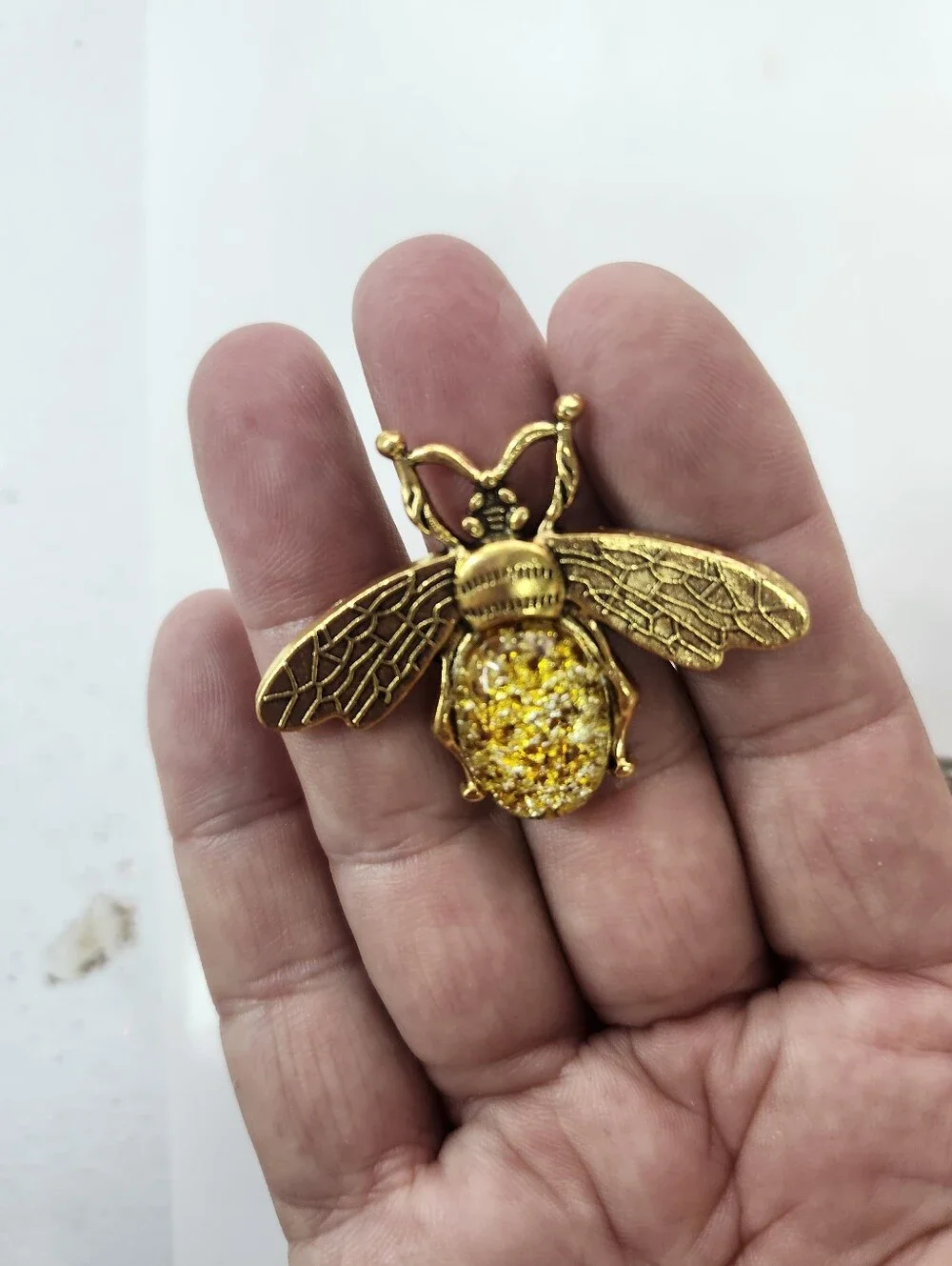 firefly magnetic brooch vintage